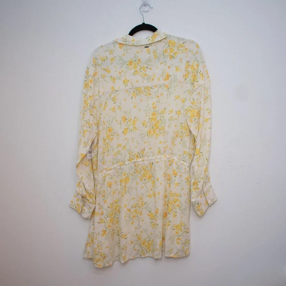 O'Neill Cover Up Medium Floral Shirt Dress NWT - Picture 6 of 6